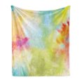 thumbnail image 1 of Colorful Soft Flannel Fleece Throw Blanket, Cloudy Milky Way Like Blur Smokey Colors Dust Powder Universe Outer Space Print, Cozy Plush for Indoor and Outdoor Use, 50" x 70", Multicolor, by Ambesonne, 1 of 5