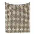 thumbnail image 1 of Colorful Soft Flannel Fleece Throw Blanket, Moroccan Star Zellige Pattern in Vibrant Colors Mosaic Traditional, Cozy Plush for Indoor and Outdoor Use, 50" x 60", Multicolor, by Ambesonne, 1 of 5