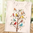 thumbnail image 1 of Colorful Songbirds T-Shirt: Birdwatching Nature Lover Gift All Size S-5Xl, 1 of 4