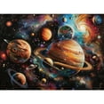 thumbnail image 1 of Colorful Space Planet 5D Diamond Art Painting by Number Kits for Adults DIY Paint with Round Full Drill Diamond Gems Painting Art Craft for Home Wall Decor 11.8x15.8inch, 1 of 8
