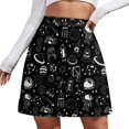 thumbnail image 1 of Colorful Space Print Skirt Summer Nebula Haze Street Style Casual A-line Skirts Modern Min, 1 of 7