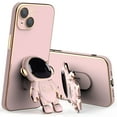 thumbnail image 1 of Colorful Spaceman Designed Case for iPhone 13 Pro 6.1 Inch (2021 Release), Slim Stylish Full Body Shockproof Protective iPhone 13 Pro Case with Folding Kickstand, Pink, 1 of 6