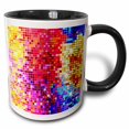 thumbnail image 1 of 3drose, Colorful Sparkles, 11oz Two-tone Black Mug, 1 of 6