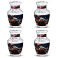 thumbnail image 1 of Colorful Sparrow On Branch Urn For Ashes, Branch-Themed Memorial Urns For Human Ashes Adult Female, Small Keepsake Cremation Urns For Ashes, Funeral Urns For Burial 3 Inch, 4pcs, 1 of 5