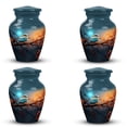 thumbnail image 1 of Colorful Sparrow On Red Leaves Memorial Urn For Ashes For Women - Keepsake For Human Ashes Mom & Dad - Small Urns For Human Ashes Adult Male - Little Urns For Human Ashes (Size -3Inch,4Pcs), 1 of 5
