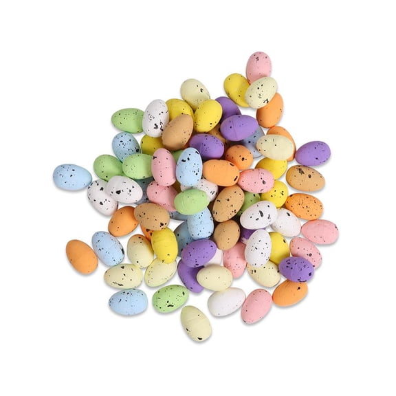 Colorful Speckled Foam Decorative Eggs for Seasonal Displays and Craft Projects