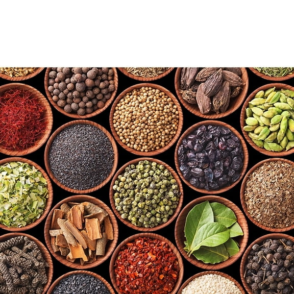 Colorful Spices Photgraphy- 14"x14" Canvas Artwork 14 x 14