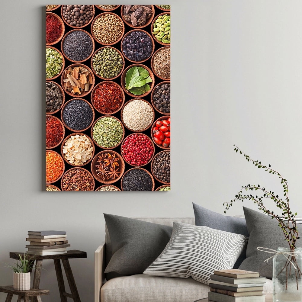 Colorful Spices Photgraphy- 14"x14" Canvas Artwork 20 x 30