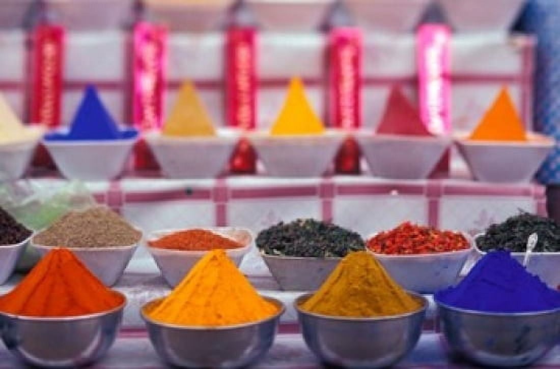 Colorful Spices in the Market Egypt Canvas Art - Stuart Westmorland DanitaDelimont (17 x 11)