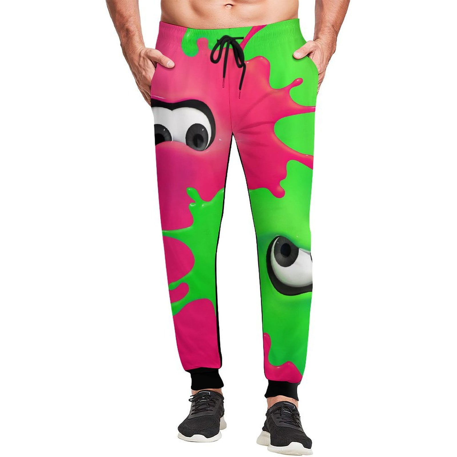 Colorful Splatoon Mens Sweatpants Joggers Pants Workout Sports