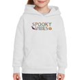 thumbnail image 1 of Colorful Spooky Vibes Hoodie Juniors -Image by Shutterstock,  Medium, 1 of 4