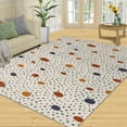 thumbnail image 1 of Colorful Spots Rug, Cute Cartoons Rugs for Bedroom, Kids Rug Non-Slip Low Pile Washable Carpet for Living Room Nursery Study Room Gaming Room Kindergarten 4x5ft, 1 of 6