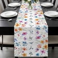 Colorful Spring Floral Table Runner 70 Inches Long, Summer Botancial ...