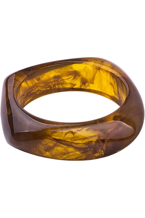 Colorful Square Acrylic Resin Bangle Bracelet Wristbands Tortoiseshell Acetate Plate Cuff Bracelet Vintage Wide Irregular Geometric Plastic Bracelet for Women Teen Girl Jewelry