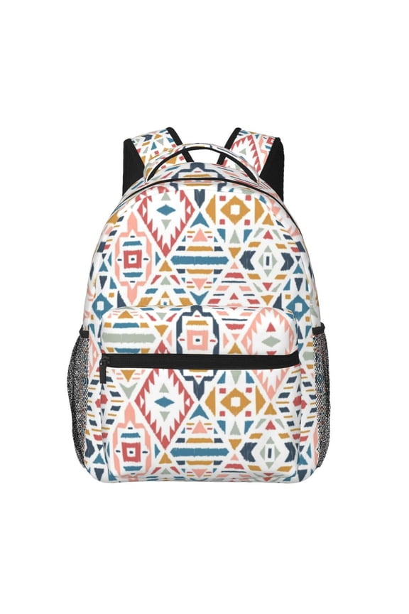 Colorful Squares Backpack Lightweight Rucksack Travel Bag for Men and Women