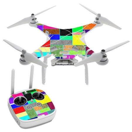 Colorful Squares DJI Phantom 3 Professional Skin Skins Vinyl Decal Kit