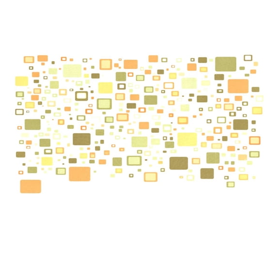 Colorful Squares Pattern Design 12x18in Heat-Resistant Non-Slip Place Mat, Durable and Wrinkle-Resistant