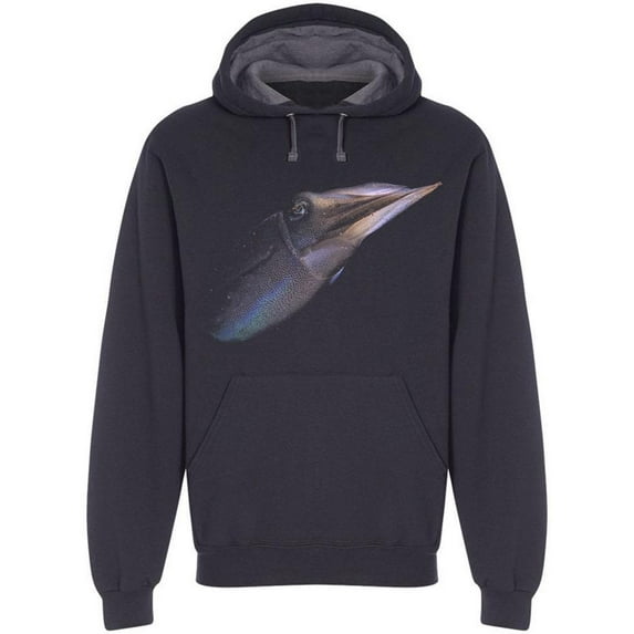 Colorful Squid In Dark Hoodie Men -Image by Shutterstock, Male Medium