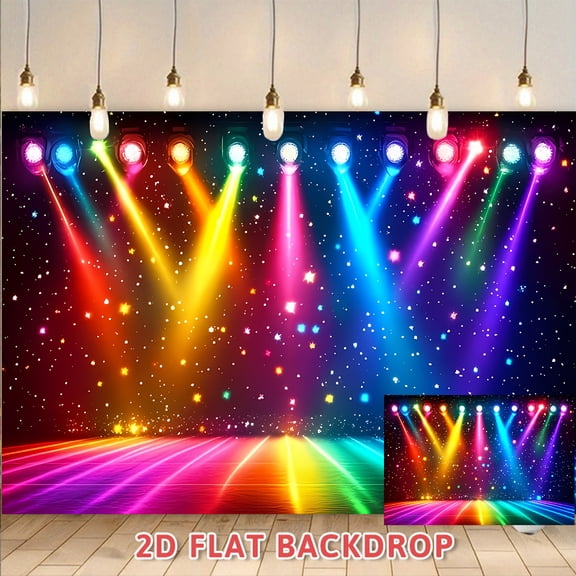 Colorful Stage Lighting Backdrop Suitable For Party Events Stage Setup Photography Shooting Live Stream Background Decoration