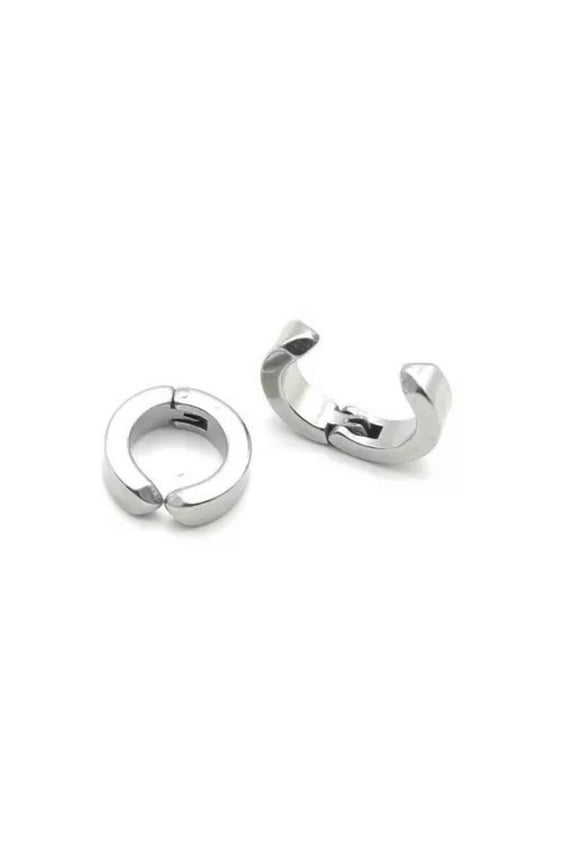 Colorful Stainless Steel Non Piercing Magnet Earrings Charm Hoop Earrings Set