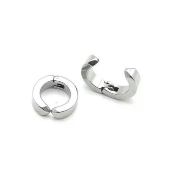 Colorful Stainless Steel Non Piercing Magnet Earrings Charm Hoop Earrings Set
