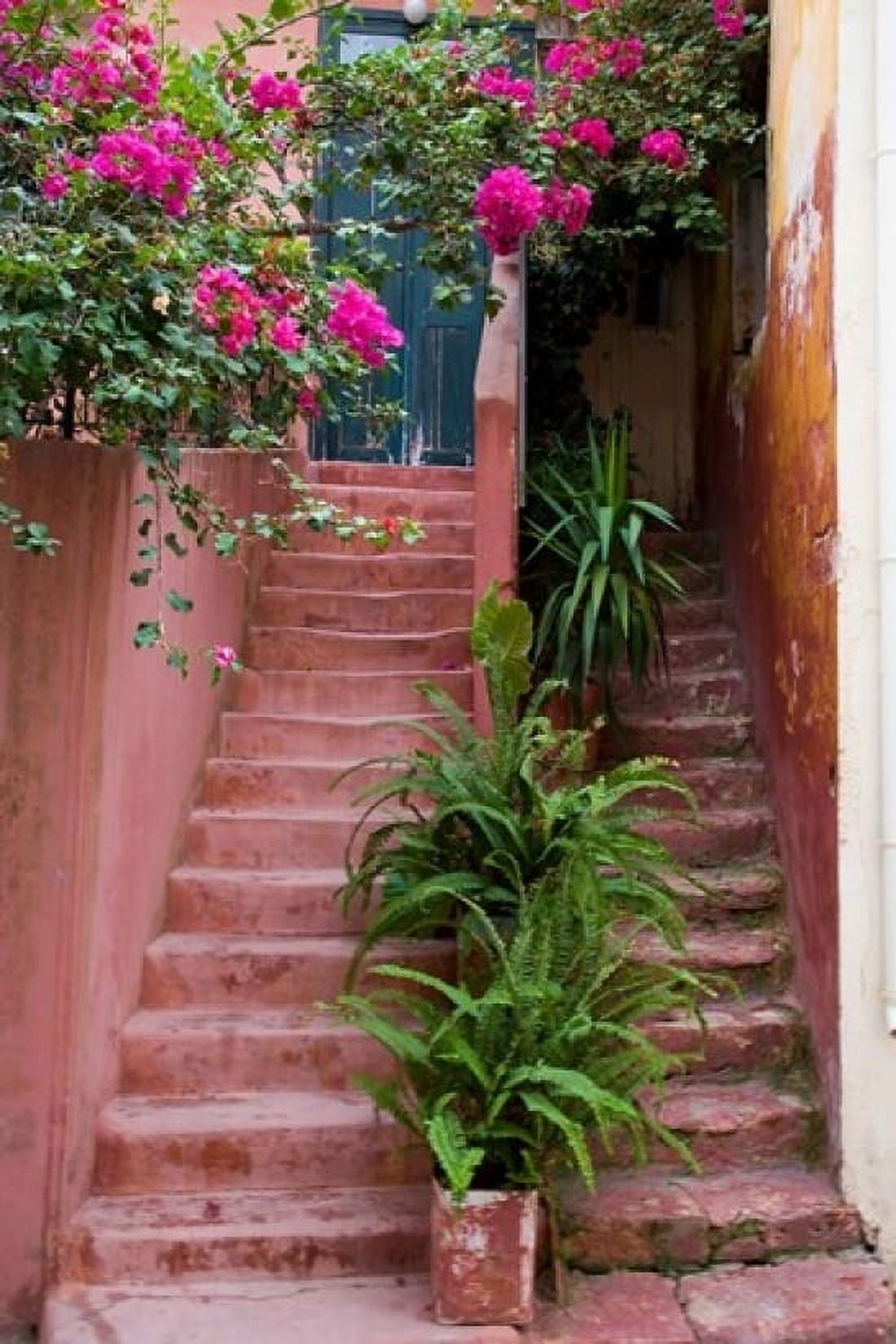 Colorful Stairways Chania Crete Greece Canvas Art - Darrell Gulin DanitaDelimont (11 x 17)