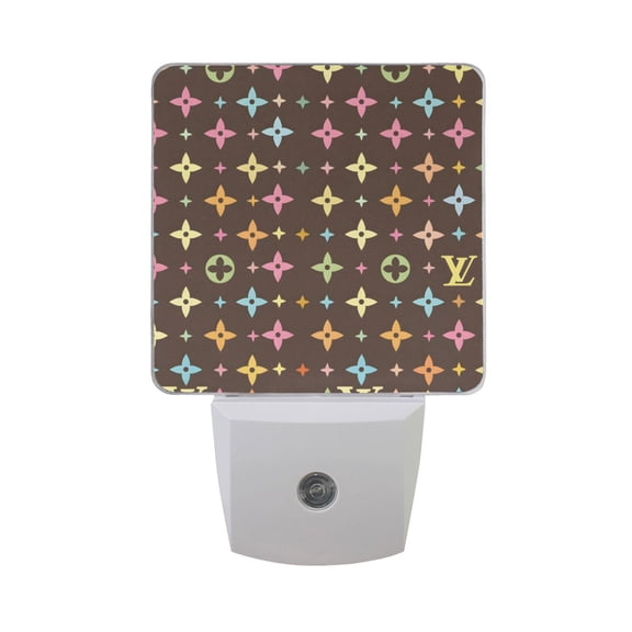 Colorful Star Character Night Light 2 Pack LED Nightlight Plug into Wall Dusk to Dawn Sensor Soft White