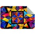 thumbnail image 1 of Colorful Star of David Abstract Pattern Entryway Rug, 2x3 Area Rug Indoor Door Mat Non-slip Washable Floor Carpet Rug for Bedroom Office Dining Room Bathroom, 1 of 7