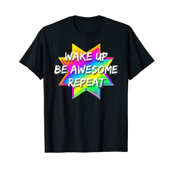 Colorful Star Graphic Positive Self Esteem T-Shirt for Daily Motivation
