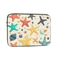 thumbnail image 1 of Colorful Starfish Shells Laptop Sleeve Bag Compatible With MacBook Air / Pro iPad MateBook Tablet Surface HP Lenovo Dell ASUS Acer Laptop Computer Protective Size: 15 inch, 1 of 5