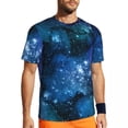 thumbnail image 1 of Colorful Starry Nebula T-Shirt Galay Hip Hop Running T-Shirts Short Sleeve Quick-drying To, 1 of 5