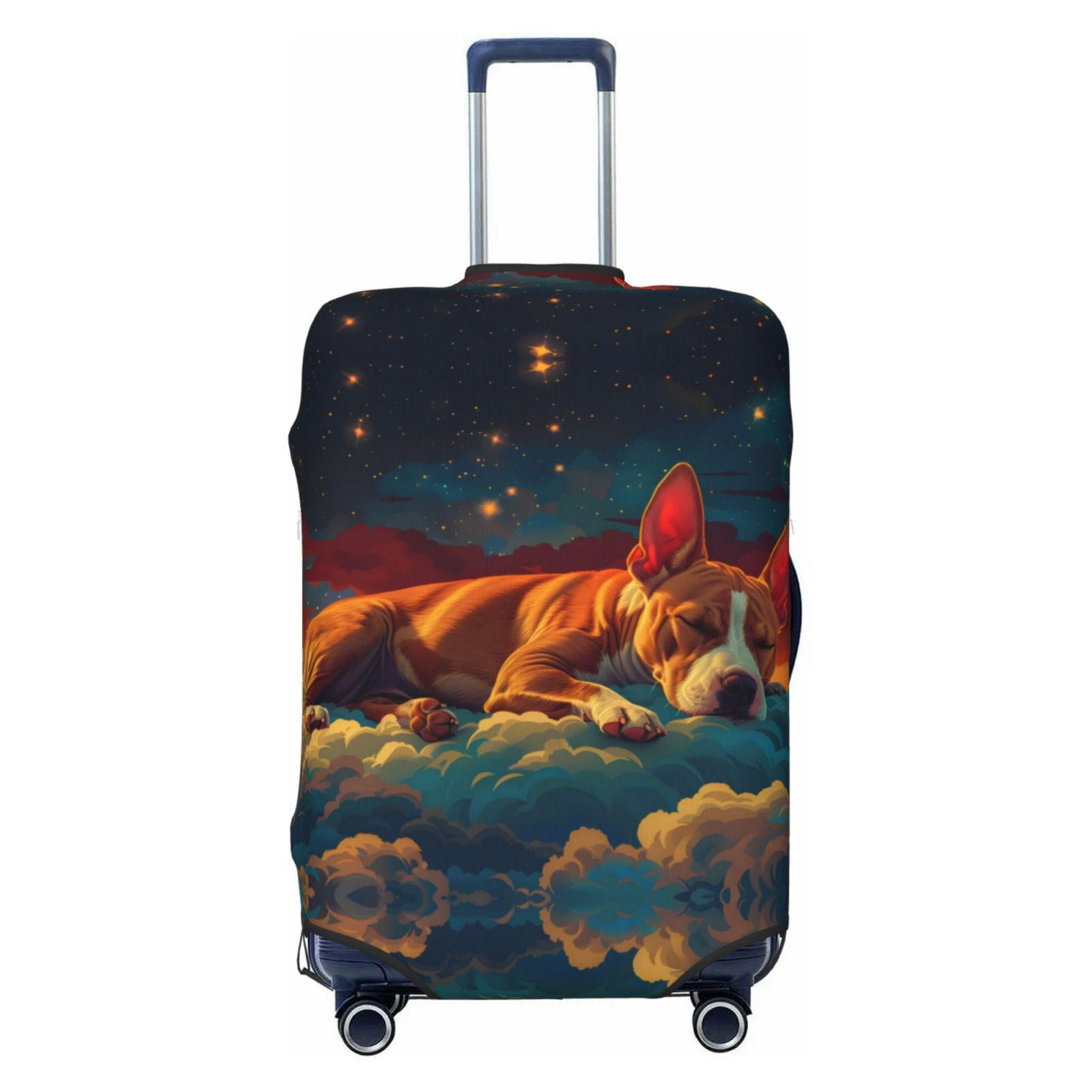 Dog Westie Pattern Print Luggage Cover Protector