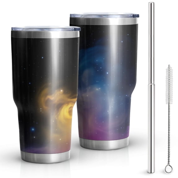 Starryskye Colorful Starry Sky and Universe 30oz Insulated Stainless Steel Tumbler ...