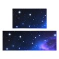 thumbnail image 1 of Colorful Starry Sky and Universe Anti Fatigue Kitchen Rugs Set Of 2, Non Slip Washable Decorative Floor Mats for Kitchen Sink Laundry, 17"x30" and 17"x47", 1 of 5