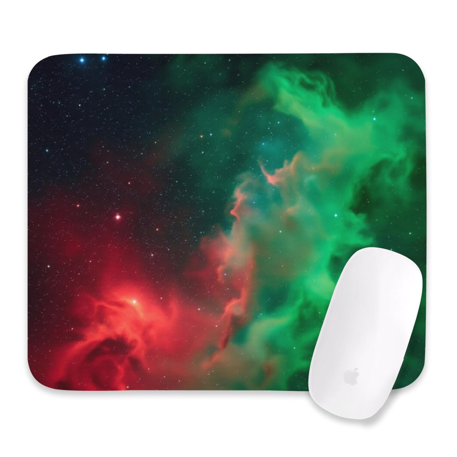 Brooch Base Colorful Starry Sky and Universe Square Mouse Pad, Washable Desk Mat ...