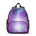 thumbnail image 1 of Colorful Starry Sky and Universe Backpack for School, Cute School Bag with Adjustable Shoulder Straps and Padded Back, 13.8"x11.4"x6", 1 of 5
