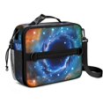 thumbnail image 1 of Colorful Starry Sky and Universe Insulated Lunch Bag with Shoulder Strap and Bottle Holder,Bento School Lunch Bag Box,11x9.5x3.5 Inches, 1 of 5