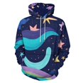 thumbnail image 1 of Colorful Stars And Clouds Night Sky 3d Sweatshirts Hoodie Fashion Casual Personality Men's Women Street Hoodie Pullovers Long Sleeve Comfortable Top, 1 of 6