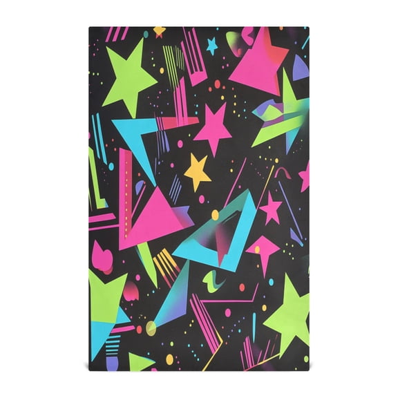Colorful Stars Pattern Kitchen Towels Set of 4 Tea Towels for Kitchen Decorative Waffle Dishcloths 28x18in