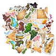 thumbnail image 1 of Colorful Stationery Stickers Travel DIY Stickers Geography Graffiti Decals for Luggage Suitcase Laptop, 1 of 9