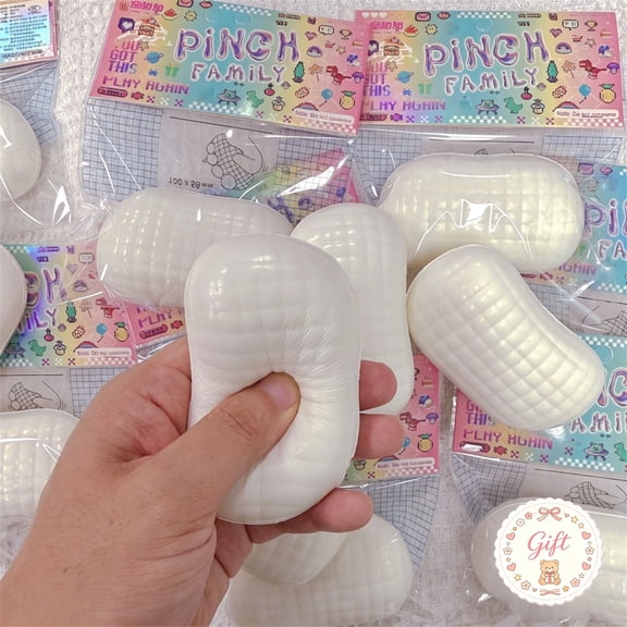 Colorful Steamed Bun Squishies Toys, Soft Stretch Squeeze Toys, Sensory Calming Fidget Bits, Anxiety Relief Mini Charms, Christmas Birthday Gifts For Kids Teens Adults, Party Favor, Stocking Stuffers