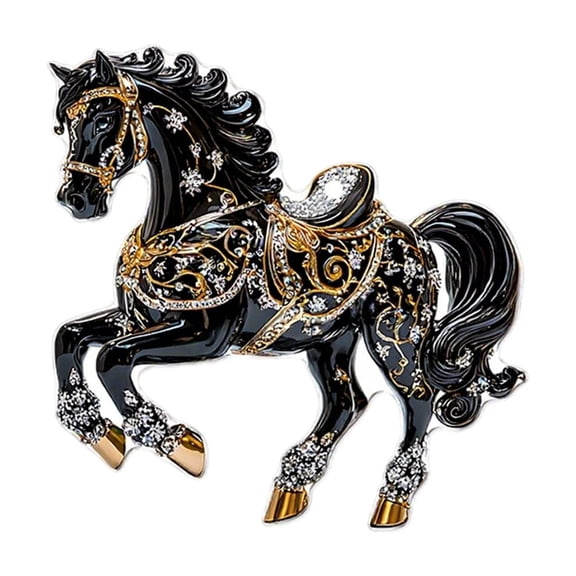 Colorful Steed Christmas Ornaments 2025, Horse Ornament with Colorful Design, Horse Ornament for Christmas Tree, for Animal Lovers, Gifts for Horse Lovers, Artistic Tree Ornaments for Festive Decor