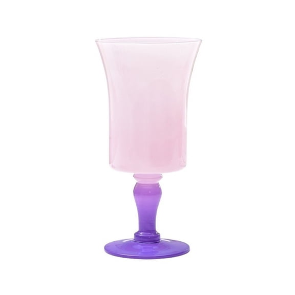Colorful Stemmed Glasses, 400ml Crystal Glass Goblet for Water, Juice, Wine and Cocktails