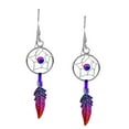 thumbnail image 1 of Colorful Sterling Silver in Rainbow Dangle Earrings, 1 of 6