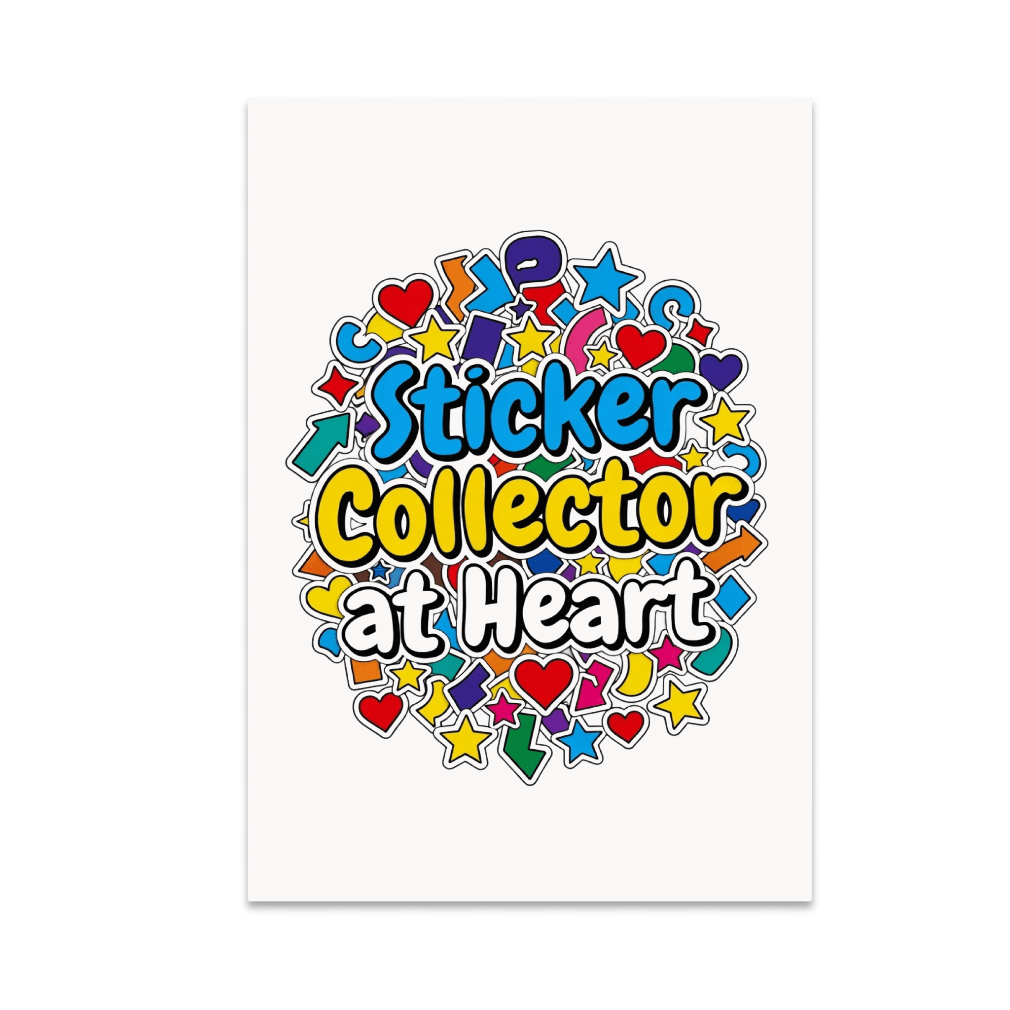 Colorful Sticker Collector Art - Sticker Enthusiast - 13x19 Poster ...