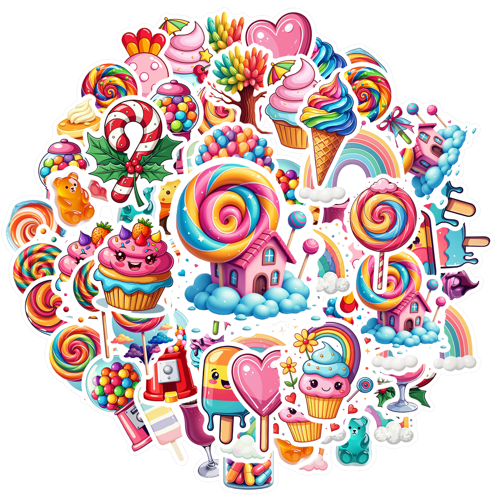 Colorful Stickers Kids Stickers Toy Sweet Stationery Stickers for ...