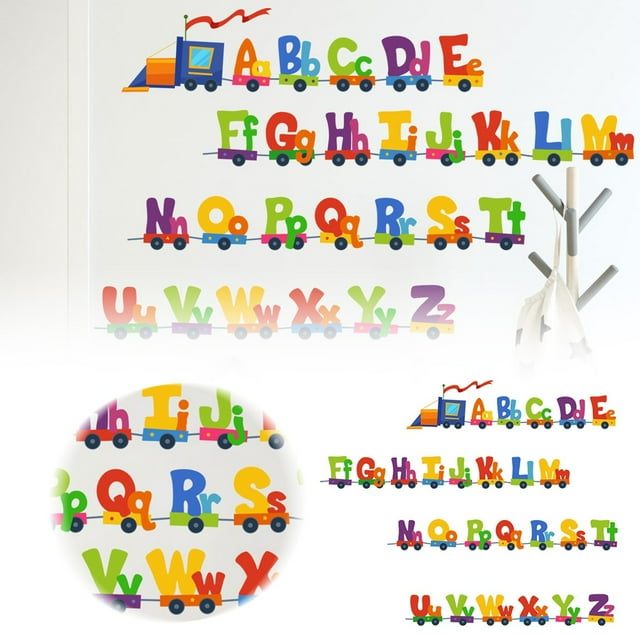 Colorful Stickers for Kids Alphabet Wall Decals Educational Letter Stickers for Home Playroom Classroom Nursery Decorations