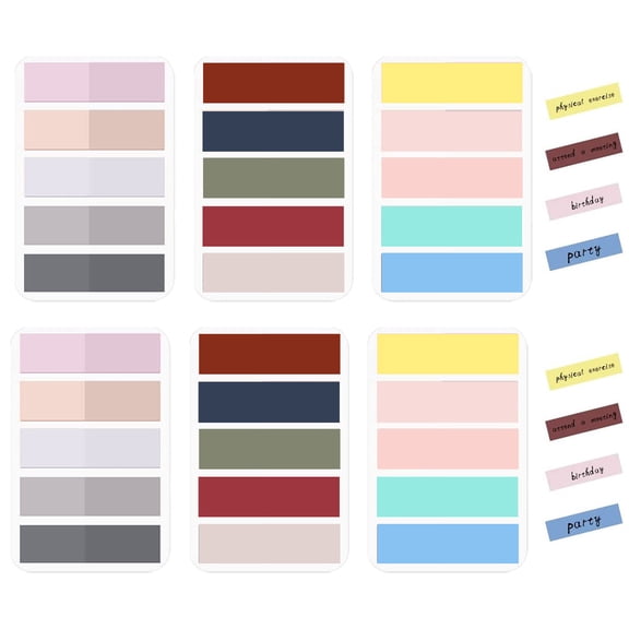 Colorful Sticky Arrow Flags Page Markers Index Tabs, Self Stick Removable Indexing Flags, 600 SheetsStyle:Style 1;