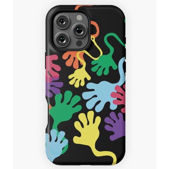 Colorful Sticky Hands Toy Art N4685 Phone Case for iPhone 17 16 15 14 13 12 11 Pro Max