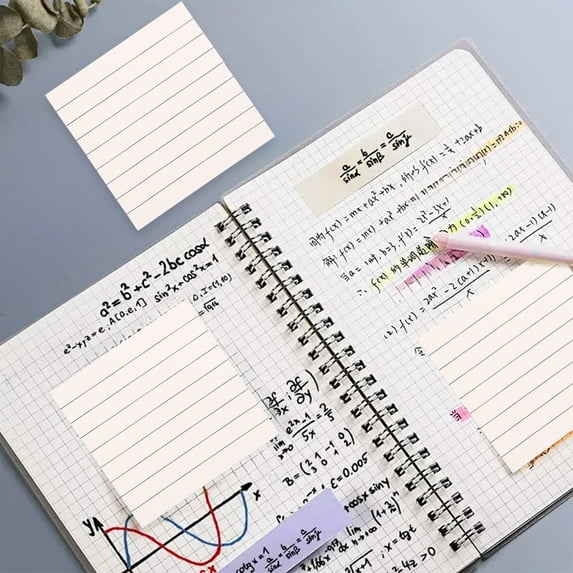 Colorful Sticky Notes 80 Sheets - Repositionable Self Adhesive Page Markers - Transparent Book Annotation Flags for Office Study Notes - Waterproof Notebook Organizer & Reminder Pads